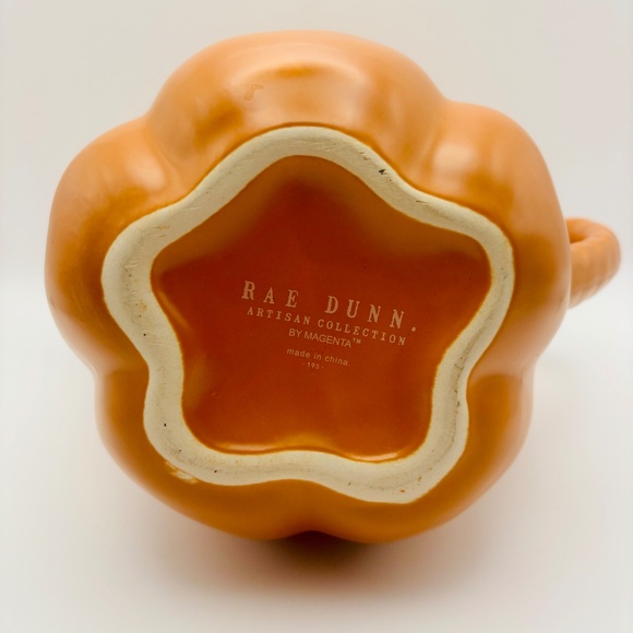 Rae Dunn "Pumpkin Love" Ceramic Watering Can 8.5" - Picture 6 of 13